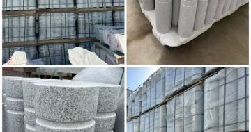 梅州 芝麻白花岗岩挡车柱、隔离柱多少钱