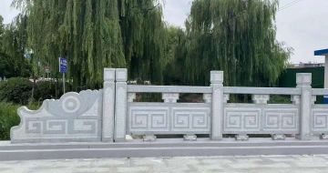 梅州 芝麻灰桥栏杆、河道栏杆安装效果