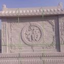 梅州 芝麻白花岗岩屏风，照壁，影壁