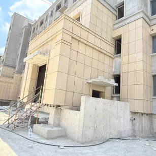 梅州 黄金麻干挂，工地实拍