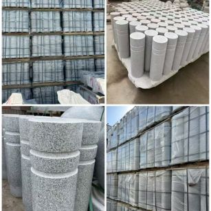 梅州 芝麻白花岗岩挡车柱、隔离柱多少钱