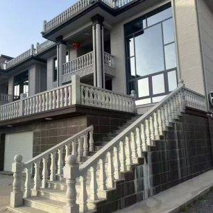 梅州 芝麻白别墅阳台栏杆，楼梯栏杆