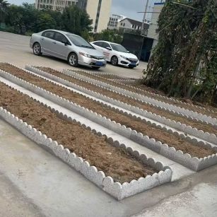 梅州 花边石、花围石、花园石安装效果