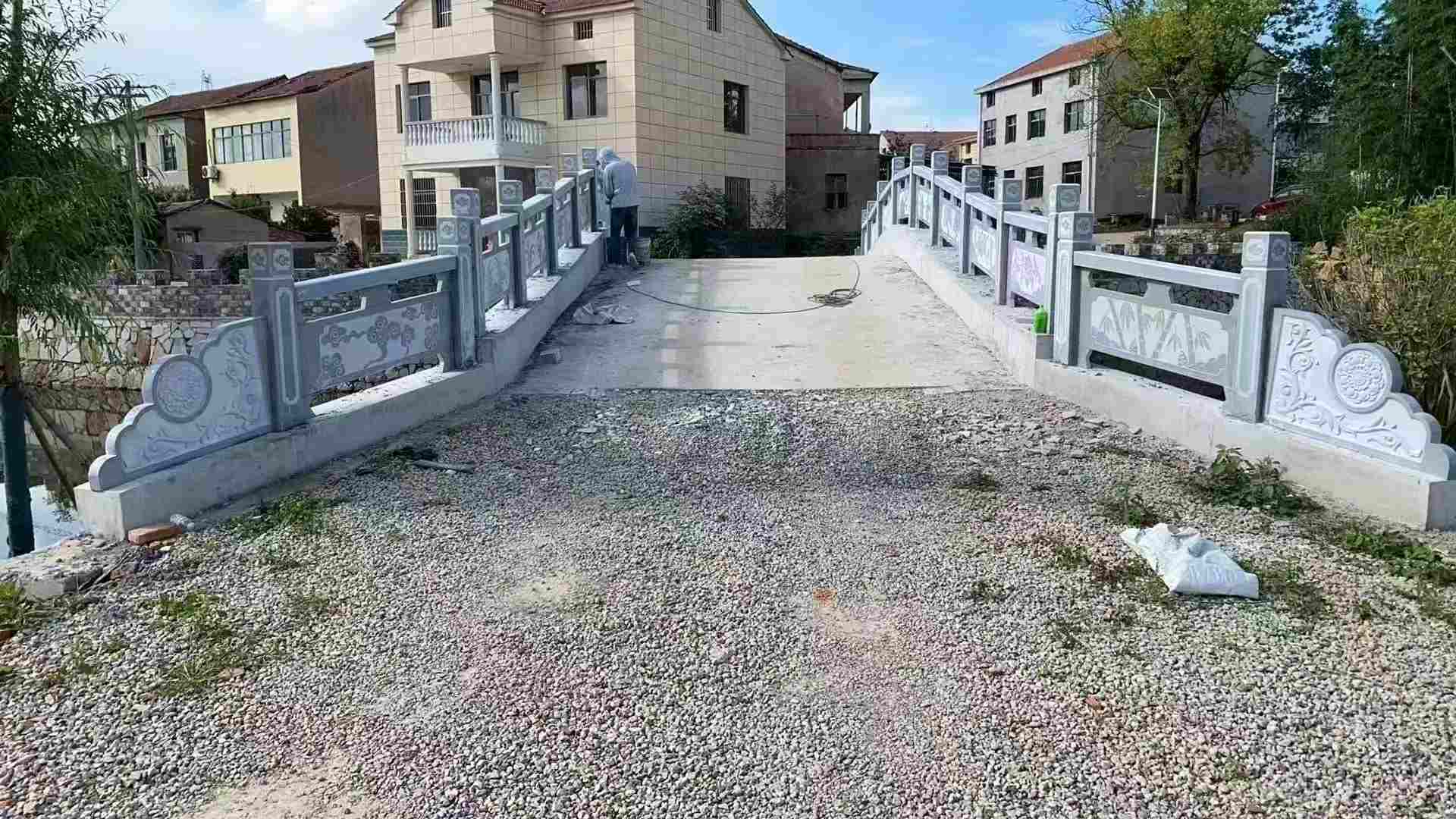 梅州 芝麻灰花岗岩桥栏杆